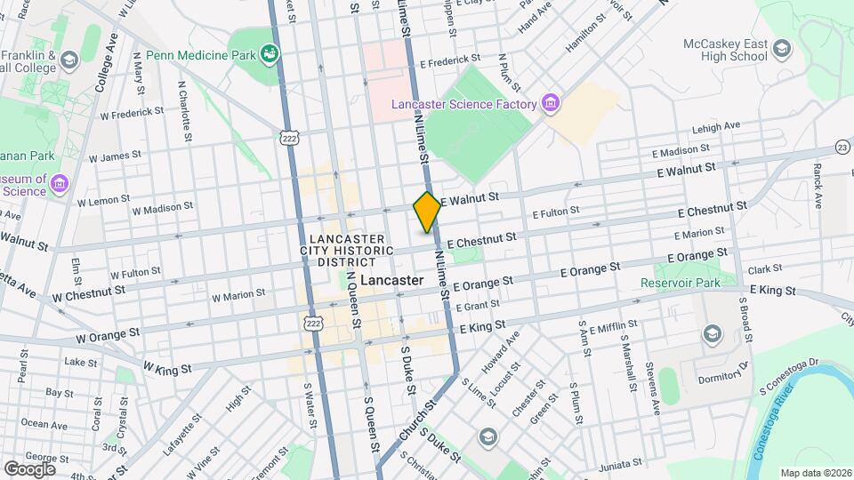 147 E Chestnut St Mapa y Detalles de la Ubicación