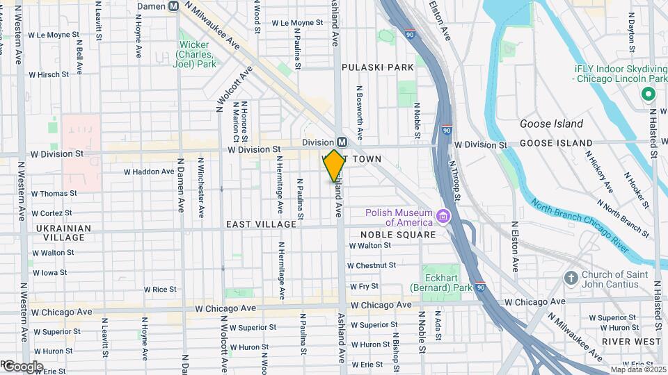 1056 N Ashland Ave Map and Location Details