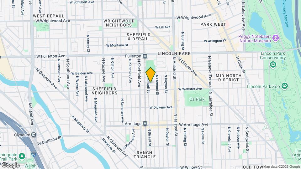 2215 N Bissell St Mapa y Detalles de la Ubicación