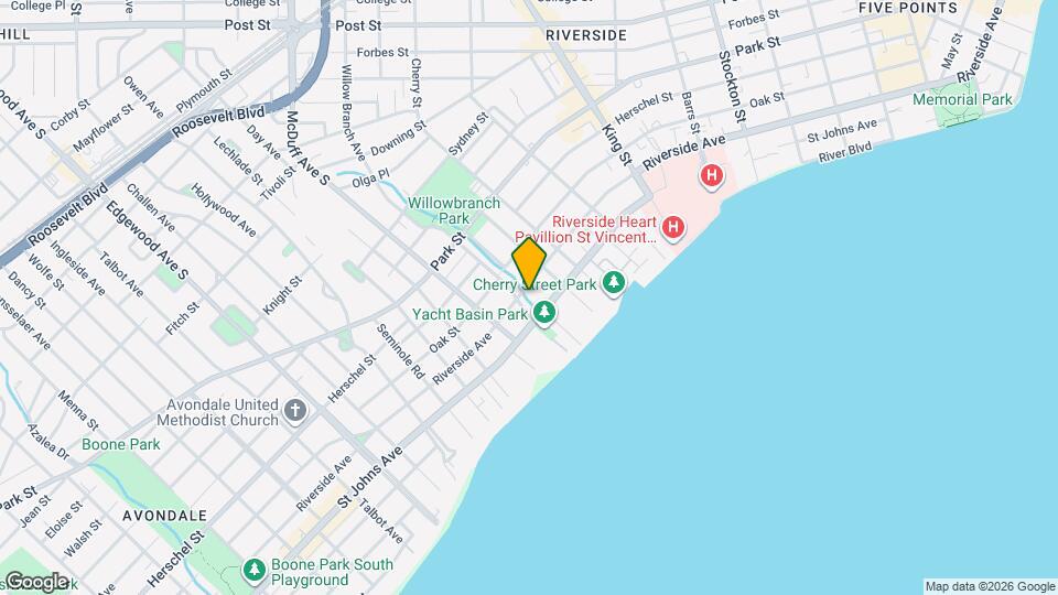 2936 Riverside Ave Map and Location Details