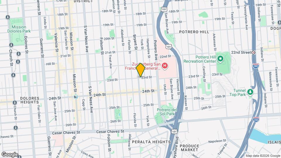 2825 23rd St Map and Location Details