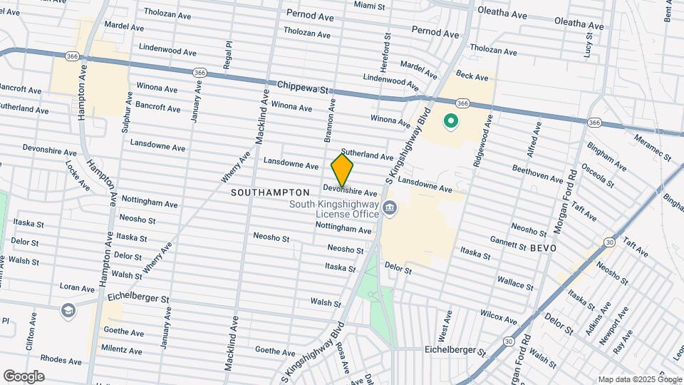 5014 Devonshire Ave, Unit 1 Mapa y Detalles de la Ubicación