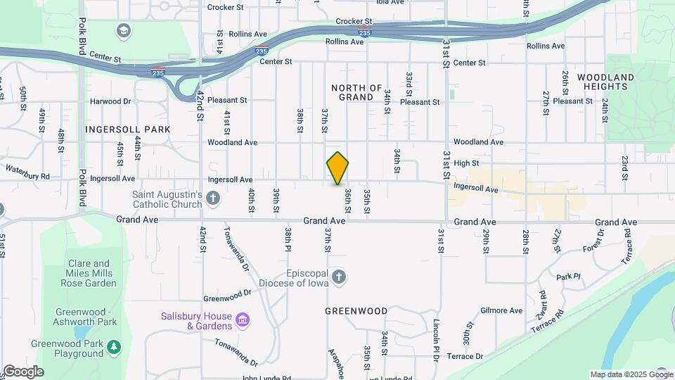 3612 Ingersoll Ave Map and Location Details