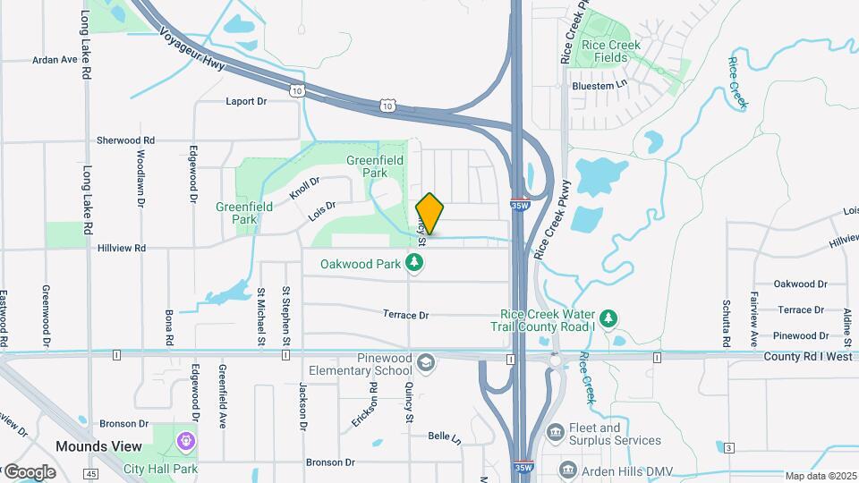 2109 Hillview Rd Map and Location Details