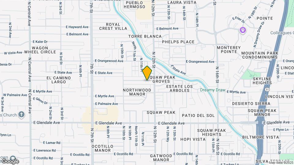 1125 E Northview Ave Map and Location Details