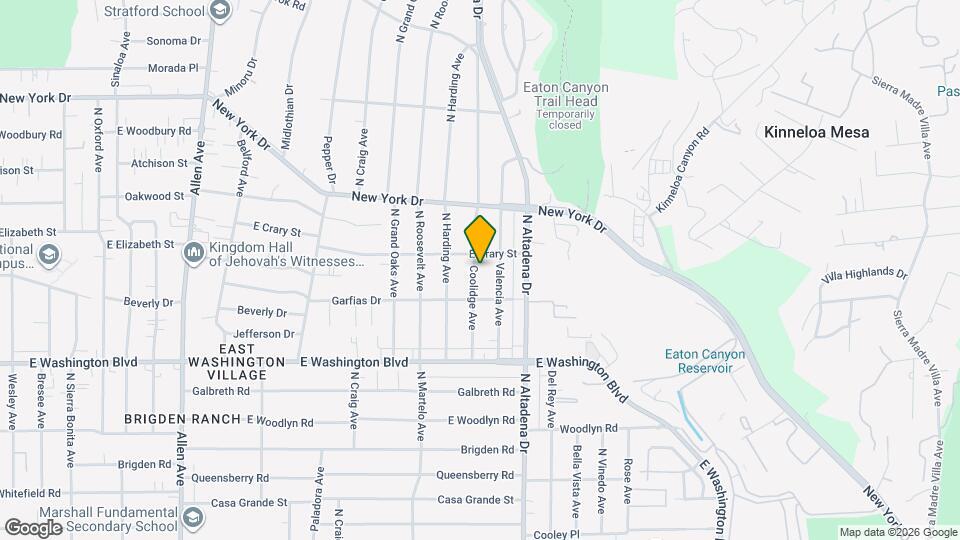 1524 Coolidge Ave Mapa y Detalles de la Ubicación