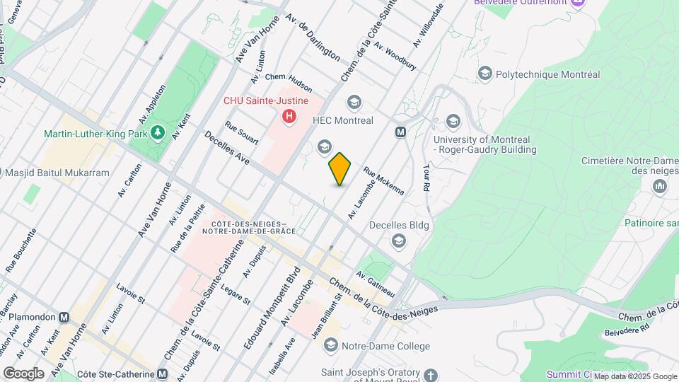 3181 Édouard-Montpetit Map and Location Details