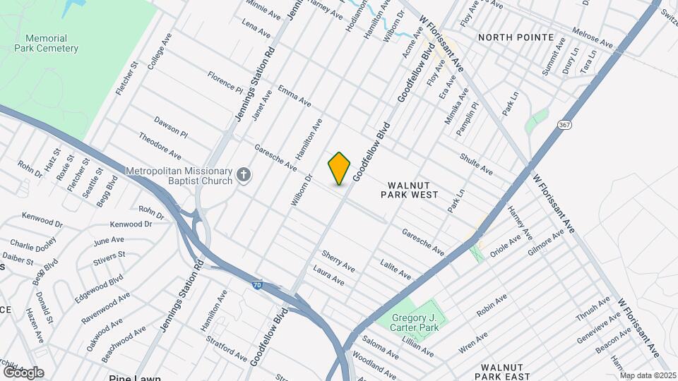 6311 Garesche Ave Mapa y Detalles de la Ubicación