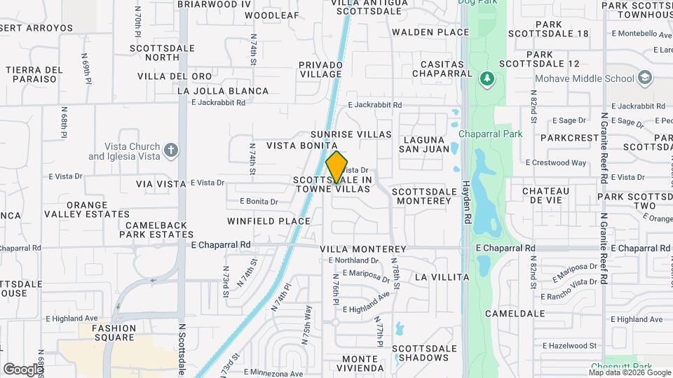 5147 N 76th Pl Map and Location Details