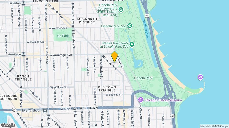 1916 N Lincoln Park W-Unit -3N Map and Location Details