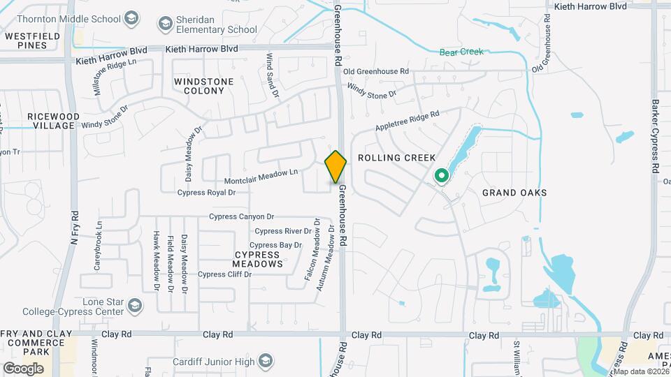 4510 Cypress Colony Ln Map and Location Details