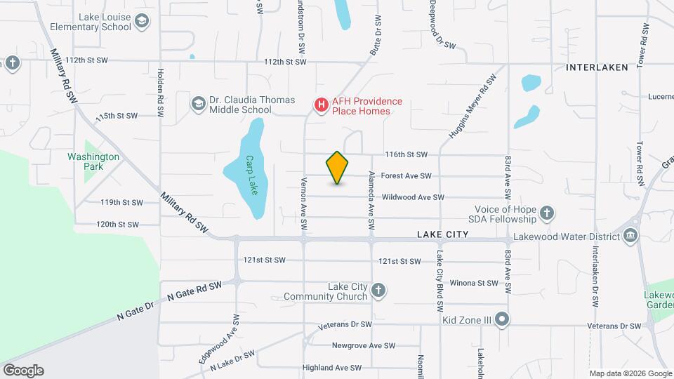 9017 Wildwood Ave SW Map and Location Details