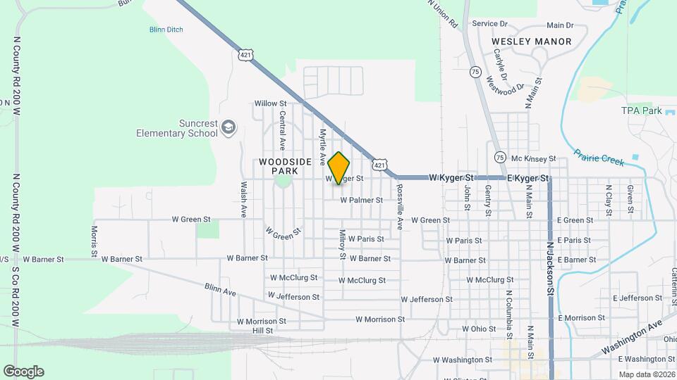 1008 Milroy St Map and Location Details