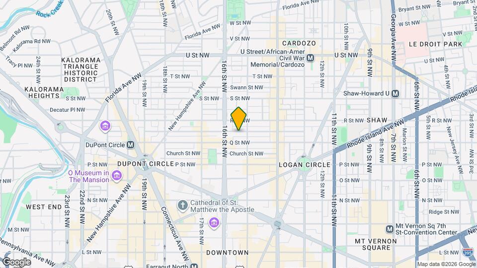 1514 Corcoran St NW, Unit SI ID1610320P Map and Location Details