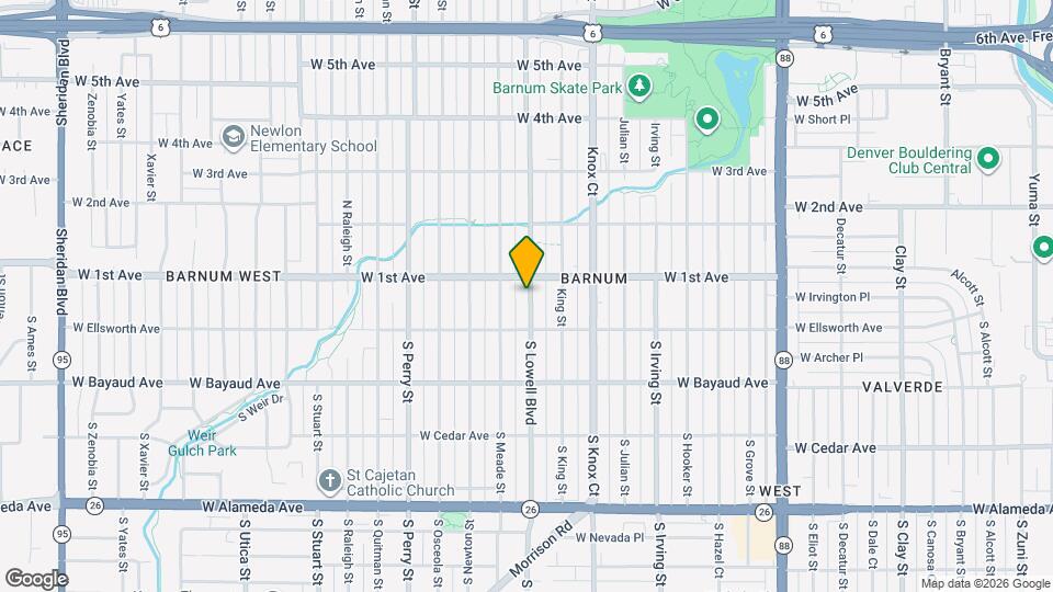 63 Lowell Blvd Map and Location Details