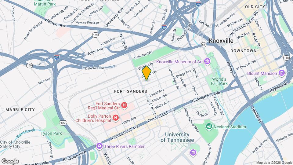 1637 Highland Ave Map and Location Details