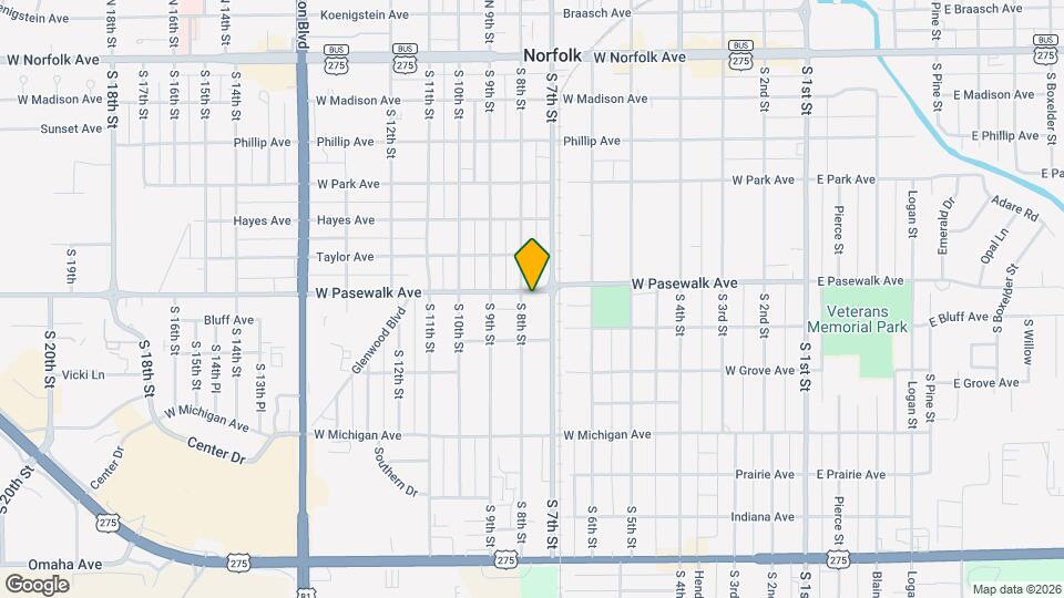 707 W Pasewalk Ave Map and Location Details