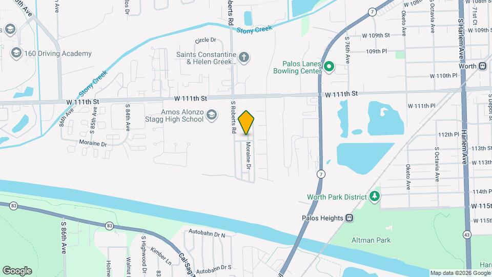 11250 Moraine Dr Map and Location Details