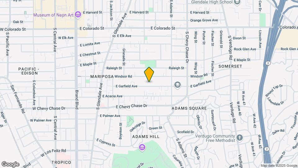 809 E Garfield Ave Mapa y Detalles de la Ubicación