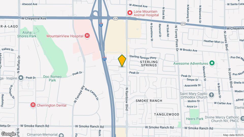 2801 N Rainbow Blvd Map and Location Details