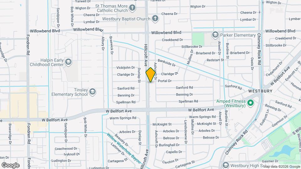 11007 Hillcroft St Map and Location Details