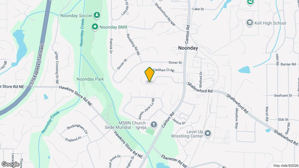 876 Highland Terrace NE Map and Location Details