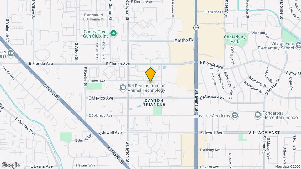 9985 E Hawaii Pl Map and Location Details