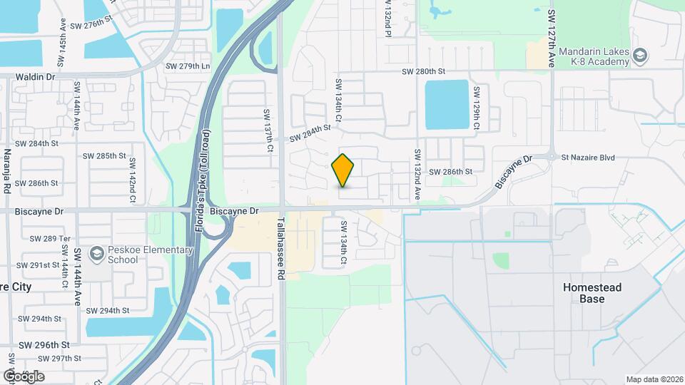 13418 SW 287th St Map and Location Details