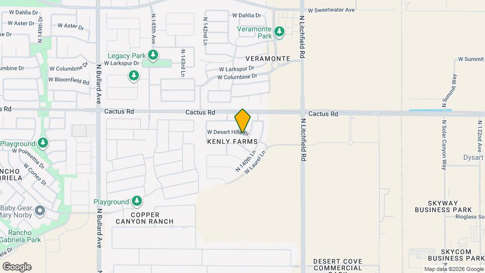 14133 W Desert Hills Dr Map and Location Details