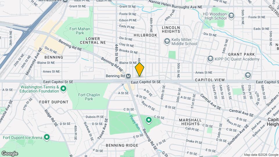 4615 Central Ave NE Map and Location Details