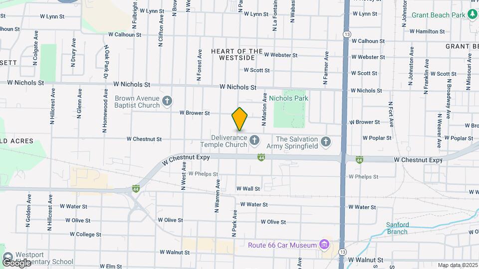 2154 W Chestnut St Map and Location Details