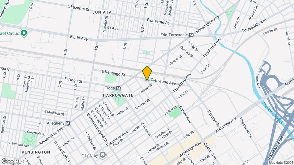 1828 E Pacific St Map and Location Details