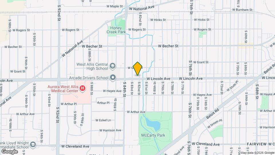 8208 W Lincoln Ave Map and Location Details