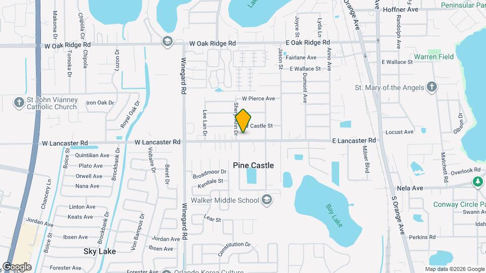 229 W Lancaster Rd Map and Location Details