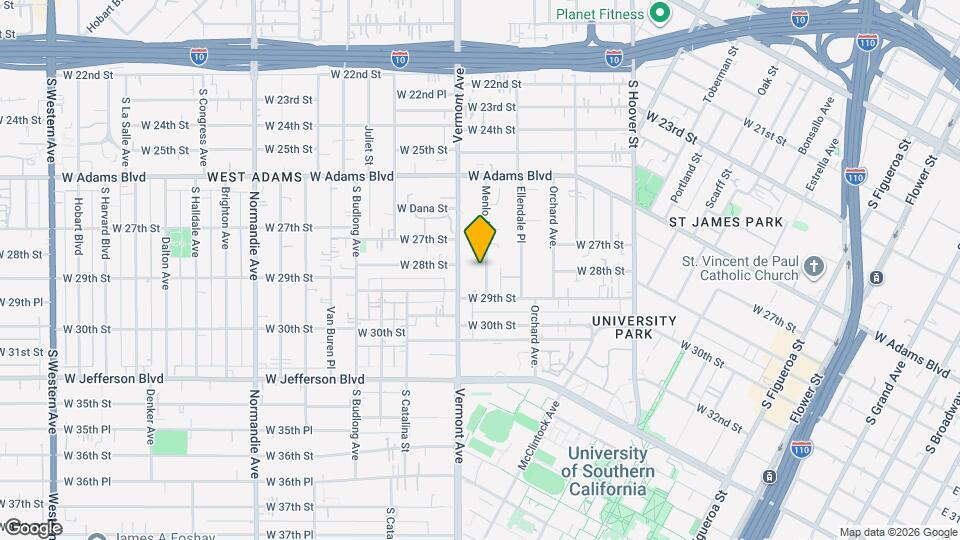 2801 Menlo Ave Map and Location Details