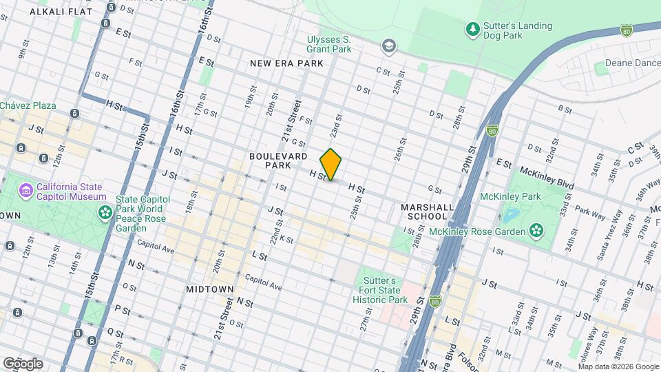 2318 H St Map and Location Details
