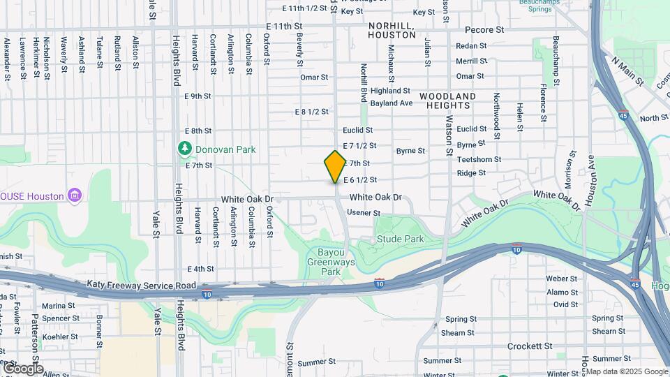 605 Studewood St Map and Location Details