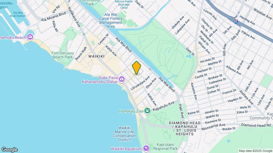 2442 Kuhio Ave. Map and Location Details