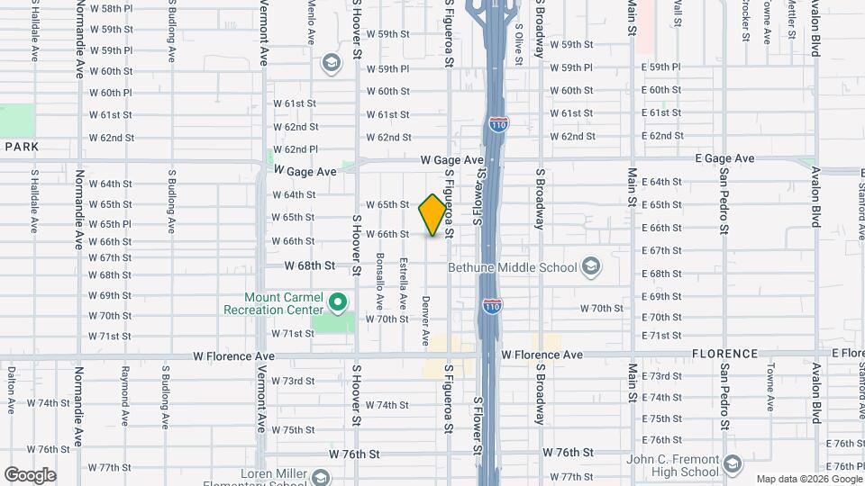 6606 Denver Ave Map and Location Details