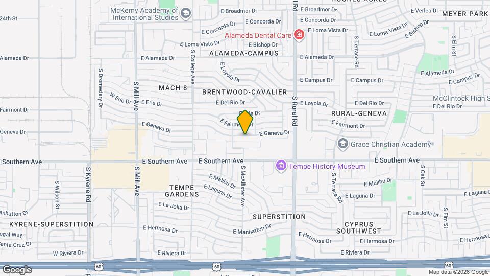 525 E Geneva Dr Map and Location Details