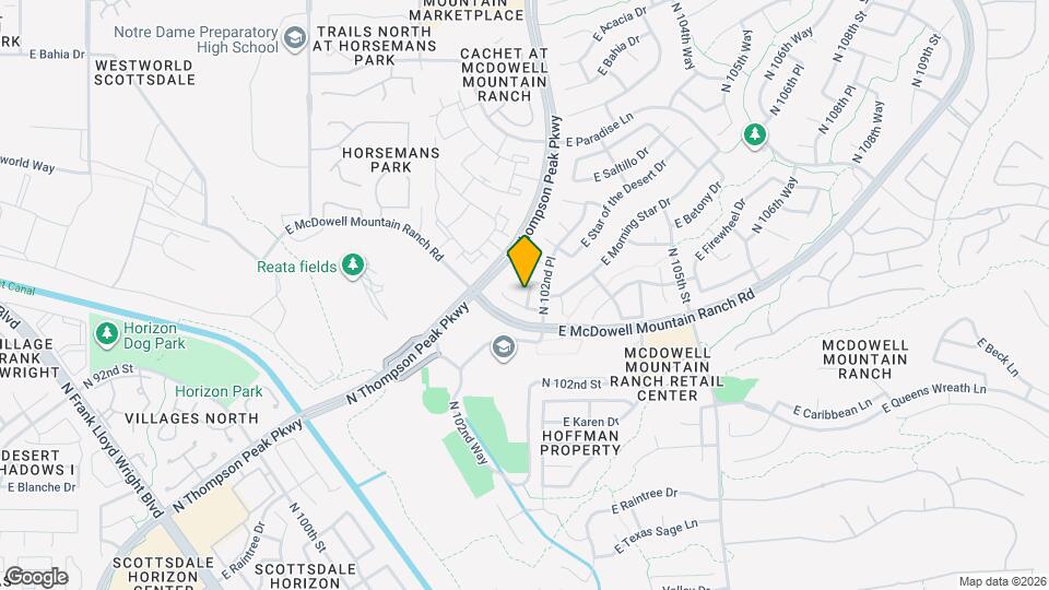 15742 N 102nd St Mapa y Detalles de la Ubicación