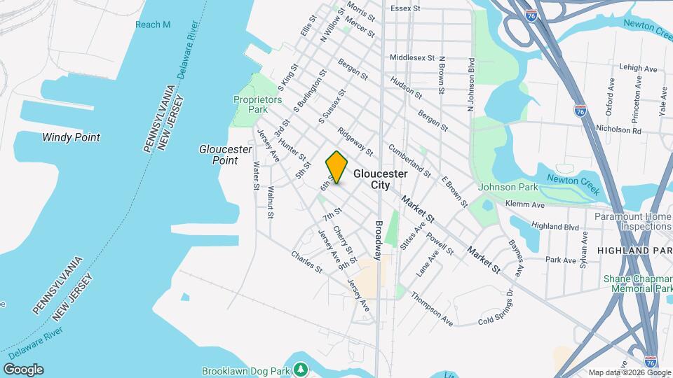 614 Hunter St Map and Location Details