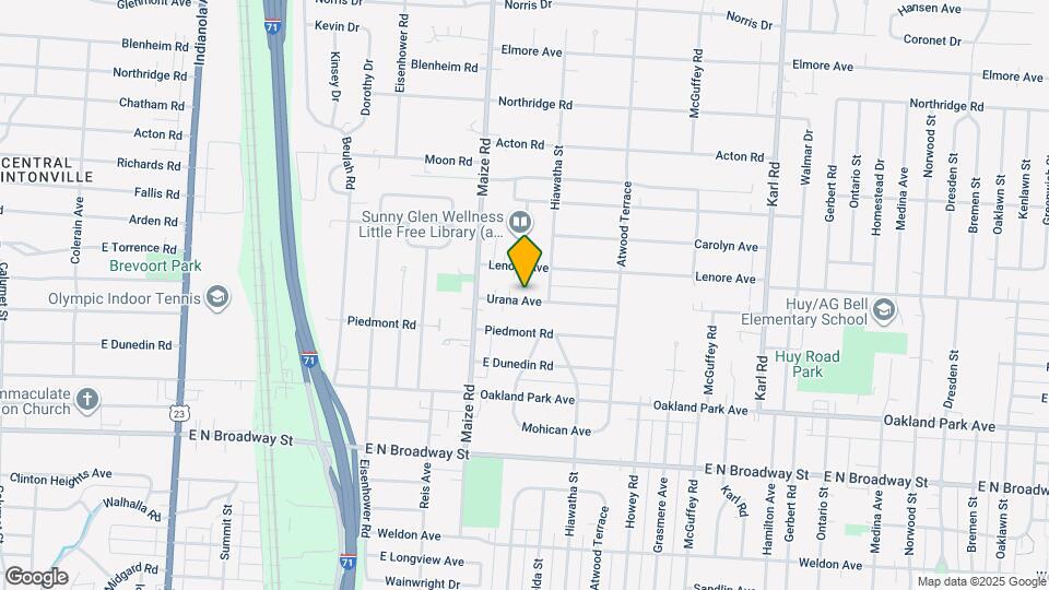 1018 Urana Ave Mapa y Detalles de la Ubicación