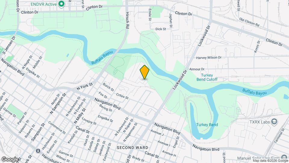 Lockwood on Buffalo Bayou Mapa y Detalles de la Ubicación