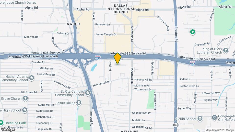 13100 Noel Rd, Unit 539 Mapa y Detalles de la Ubicación