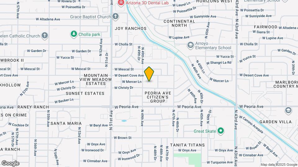 4823 W Mercer Ln Map and Location Details