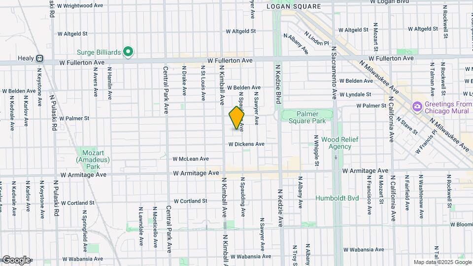 2122 N Spaulding Ave Map and Location Details