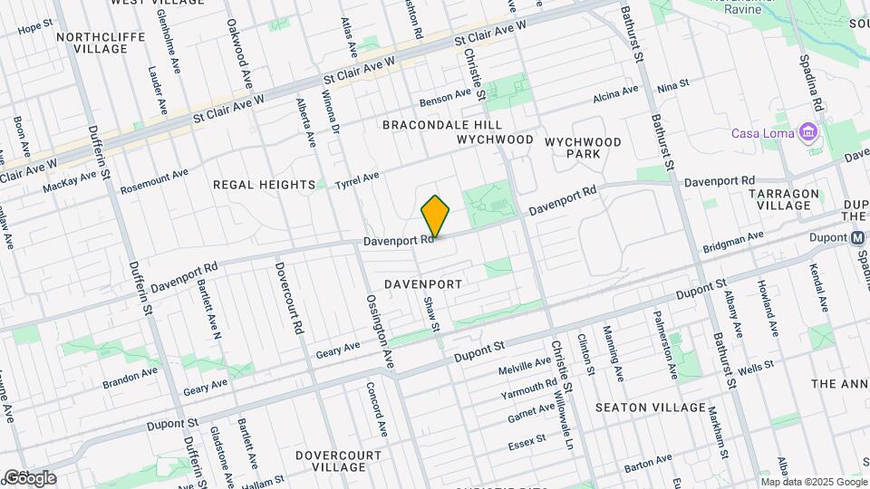 1057 Davenport Rd Map and Location Details