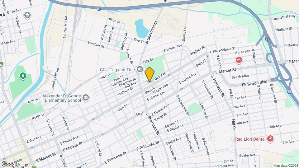 841 E Philadelphia St Mapa y Detalles de la Ubicación