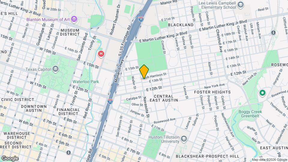 1202 E 13th St Mapa y Detalles de la Ubicación